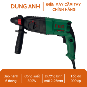 Máy khoan bê tông FEG EG- 2601 SRE tặng kèm mũi khoan, bảo hành chính hãng 12 tháng